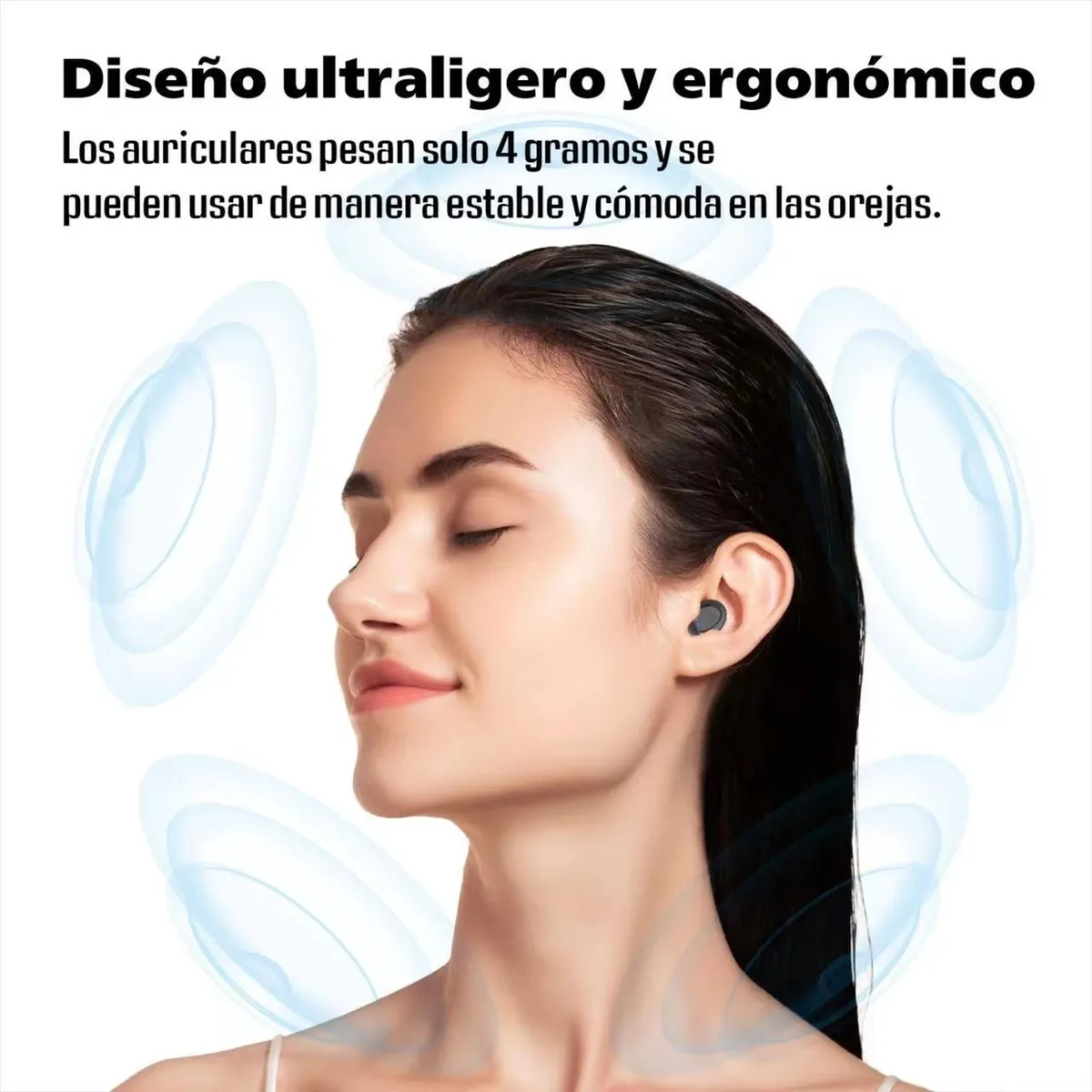 KBOD - Audífonos Inalámbricos Bluetooth 5.1 Tws Kbod C1 Tipo C Gris