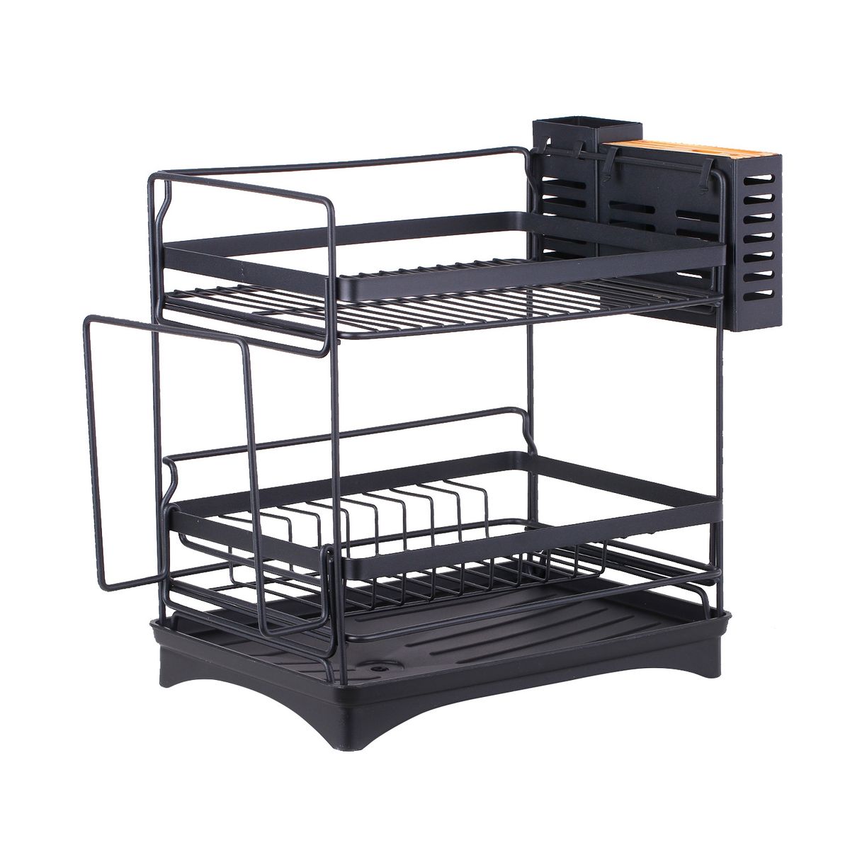 SOHOGAR - Secaplatos de 2 niveles negro