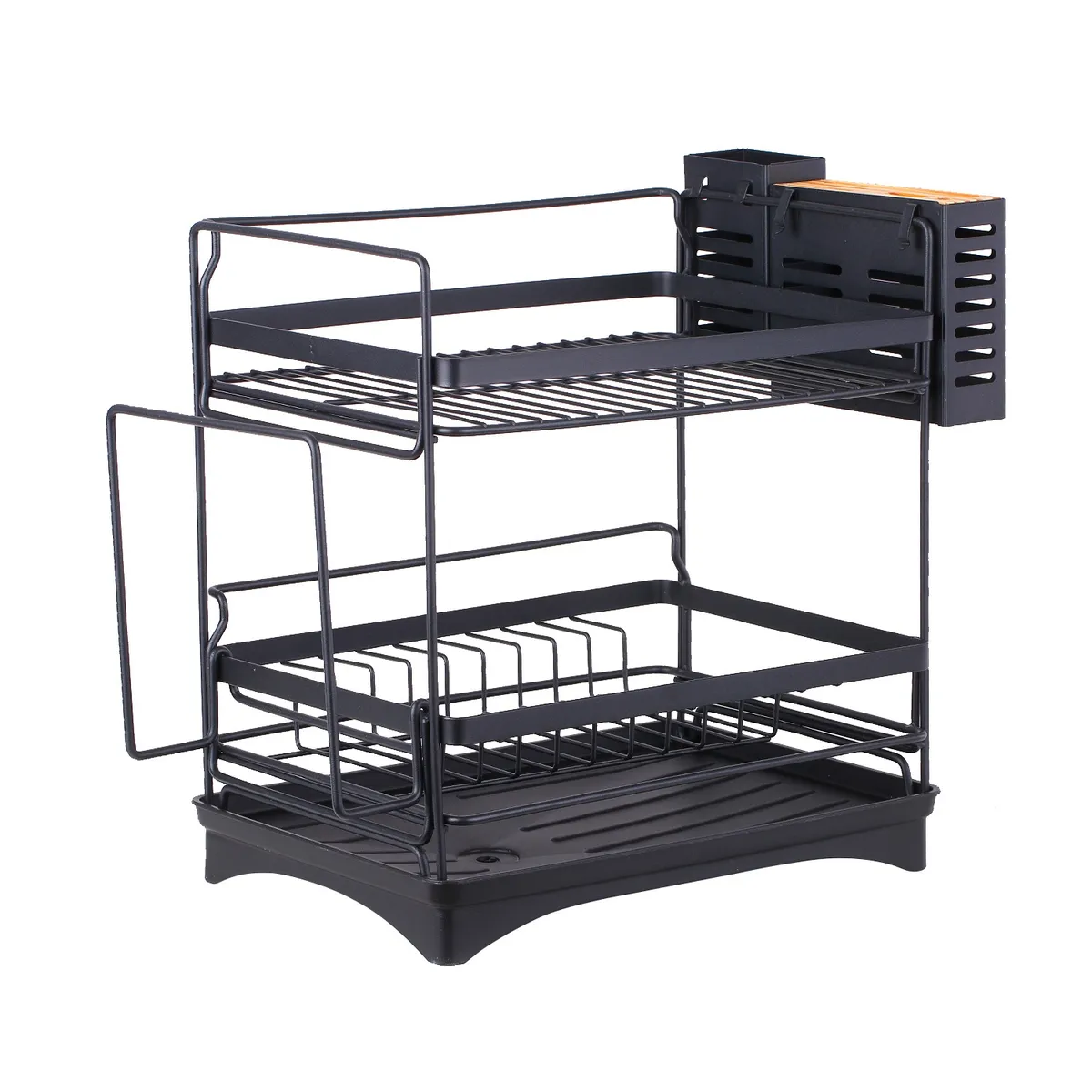 SOHOGAR - Secaplatos de 2 niveles negro