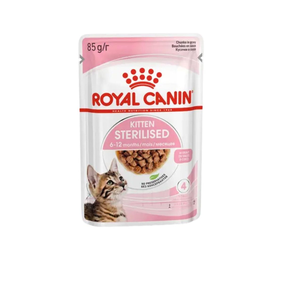 ROYAL CANIN - Royal Canin Kitten Sterilised Pouch 85g Gatos - Pack 12 Sobres