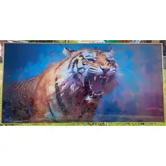 DEKAM DISEÑO - CUADRO PORCELANA DIAMANTES TIGRE 140X70 CMS