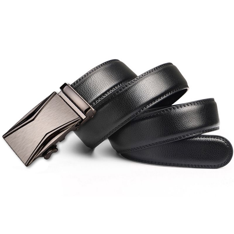 SN SONEC - Cinturón ejecutivo automático hombre Slim Plated