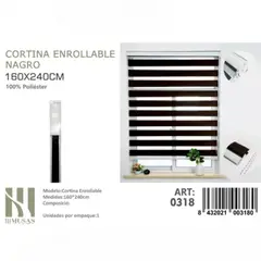 ANGELES DEL HOGAR - CORTINA ROLLER DUO LISA 160CM X 240CM