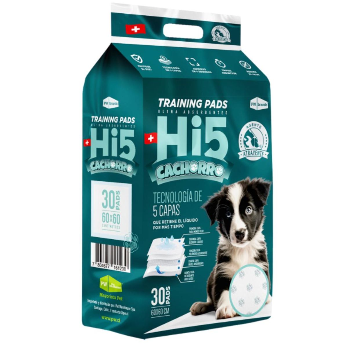 GENERICO - Sabanillas HI5 60x60 Cachorro (30 unidades)