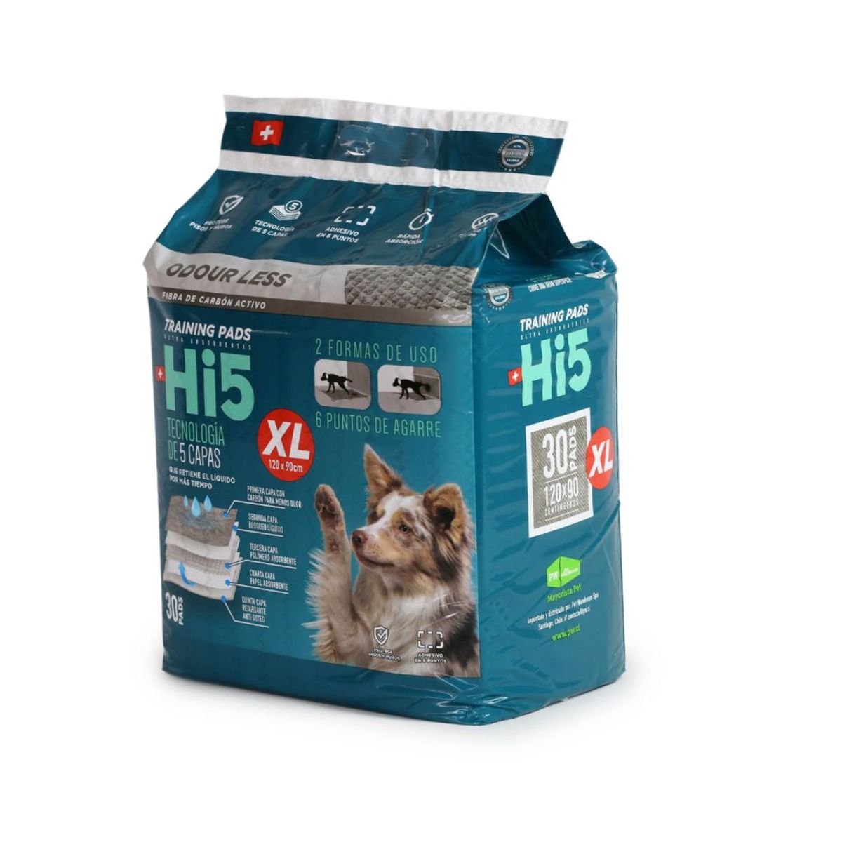 GENERICO - Sabanillas HI5 120×90 cm Carbón Activado – Pack 30 Unidades