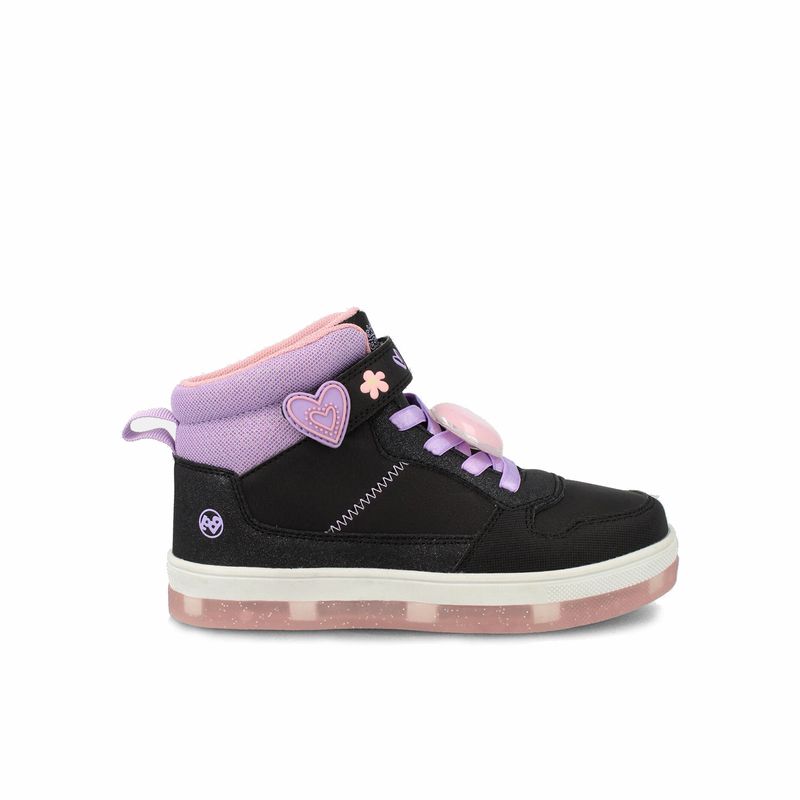 BUBBLE GUMMERS - Zapatilla Niña Bubblegummers Nate Negro - Lila
