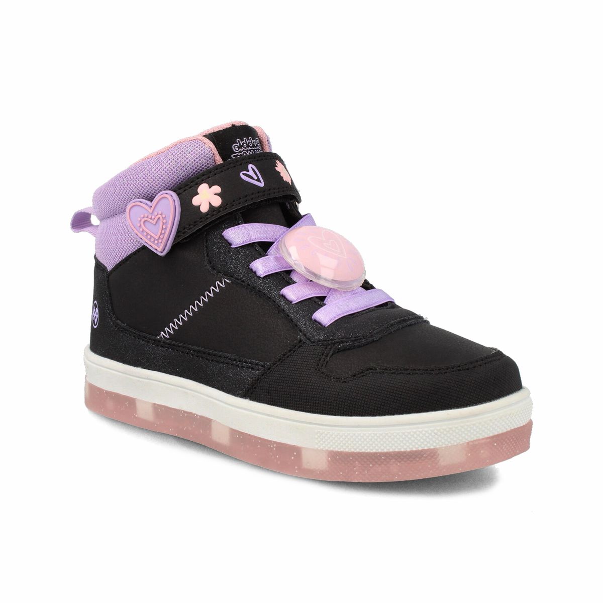BUBBLE GUMMERS - Zapatilla Niña Bubblegummers Nate Negro - Lila