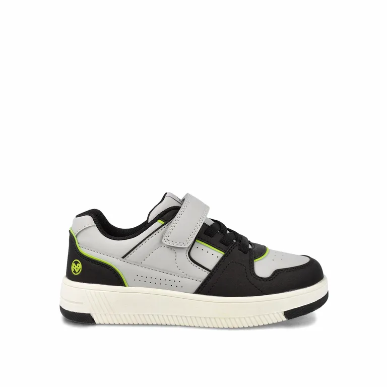 Zapatilla Nino Bubblegummers Arnie Gris Claro - Blanco Gris 33