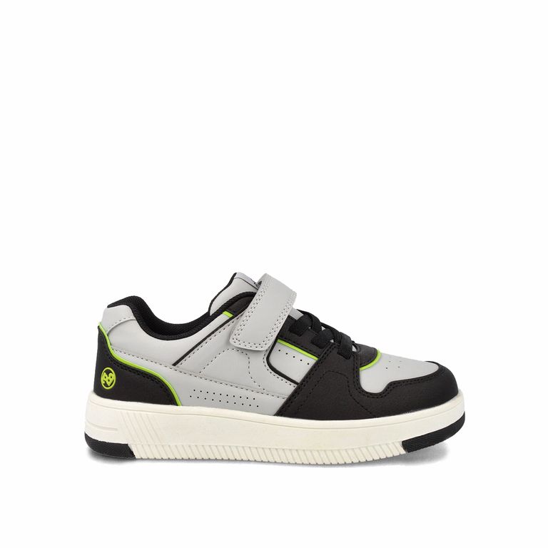 Zapatilla Nino Bubblegummers Arnie Gris Claro - Blanco Gris 31