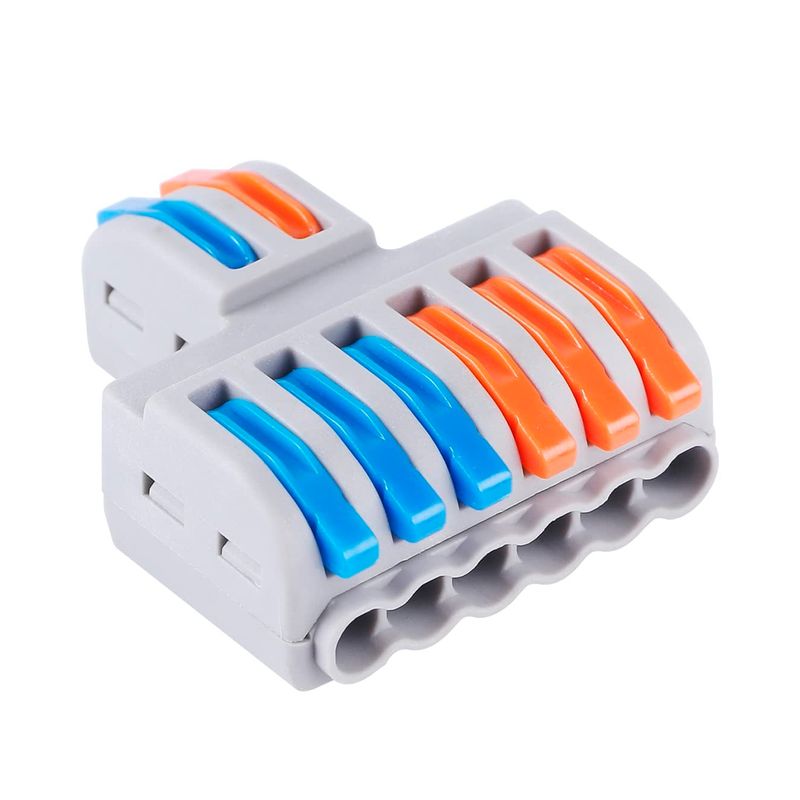 GENERICO - Conector Rápido Fast Clip Universal 2 Entrada 6 Salidas