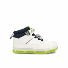 BUBBLE GUMMERS - Zapatilla Niño Bubblegummers Nate Blanco - Azul Marino