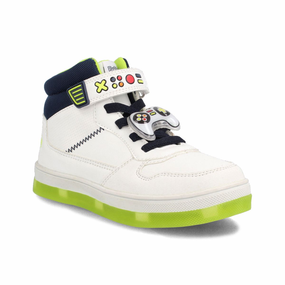 BUBBLE GUMMERS - Zapatilla Niño Bubblegummers Nate Blanco - Azul Marino