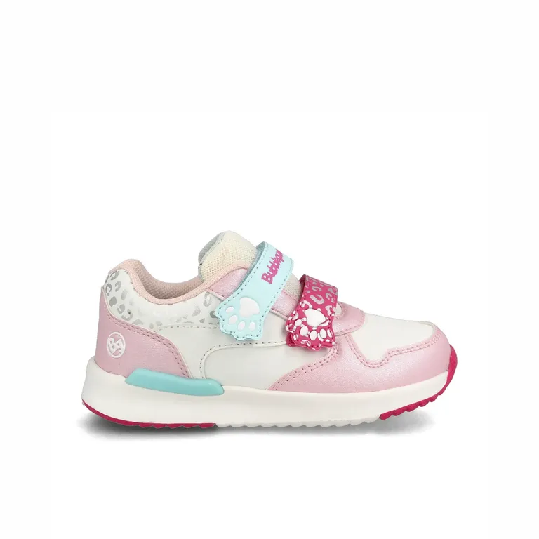 Zapatilla Nina Bubblegummers Speed Lite Blanco - Rosado Blanco 18