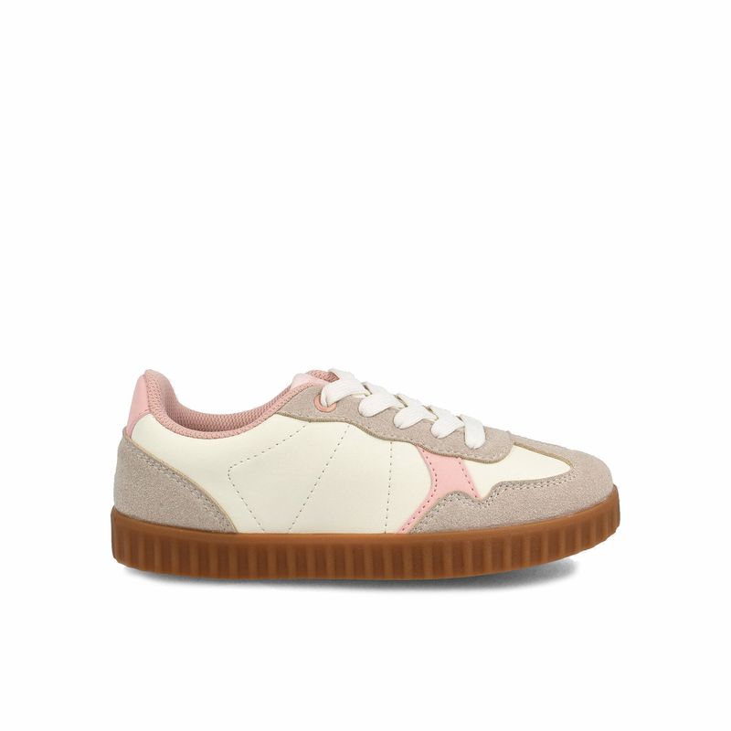 BUBBLE GUMMERS - Zapatilla Niña Bubblegummers Eren Blanco - Rosa