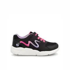 BUBBLE GUMMERS - Zapatilla Niña Bubblegummers Faith Negro - Fucsia