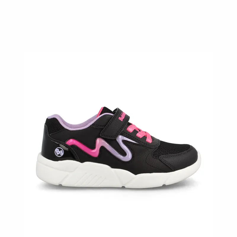 BUBBLE GUMMERS - Zapatilla Niña Bubblegummers Faith Negro - Fucsia