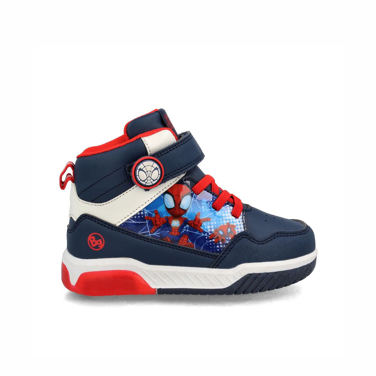 BUBBLE GUMMERS - Zapatilla Niño Bubblegummers Spiderman Azul Marino - Rojo