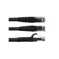 GENERICO - Cable de Red 50cm UTP Categoría 6 Negro 4 unidades