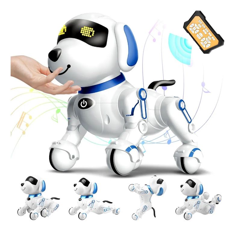 Perro Robot Inteligente Interactivo, Con Baile, Programación Y Respuesta Al Tacto, Luces Y Sonidos, Juguete Educativo Para Niños Y Niñas Desde 8 Años