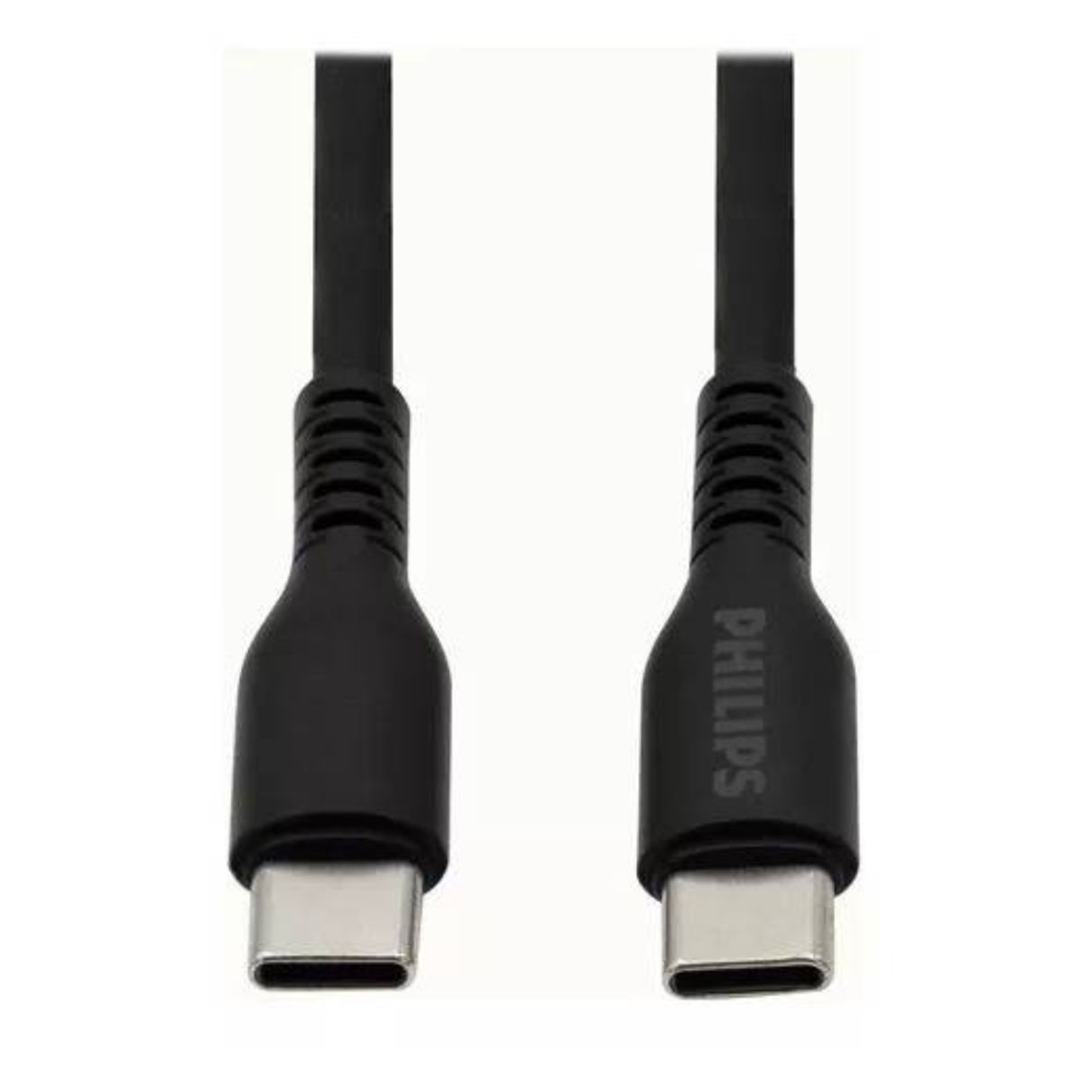 PHILIPS - CABLE DE DATOS Y CARGA PHILIPS TIPO-C A TIPO-C DLC4001CB NEGRO