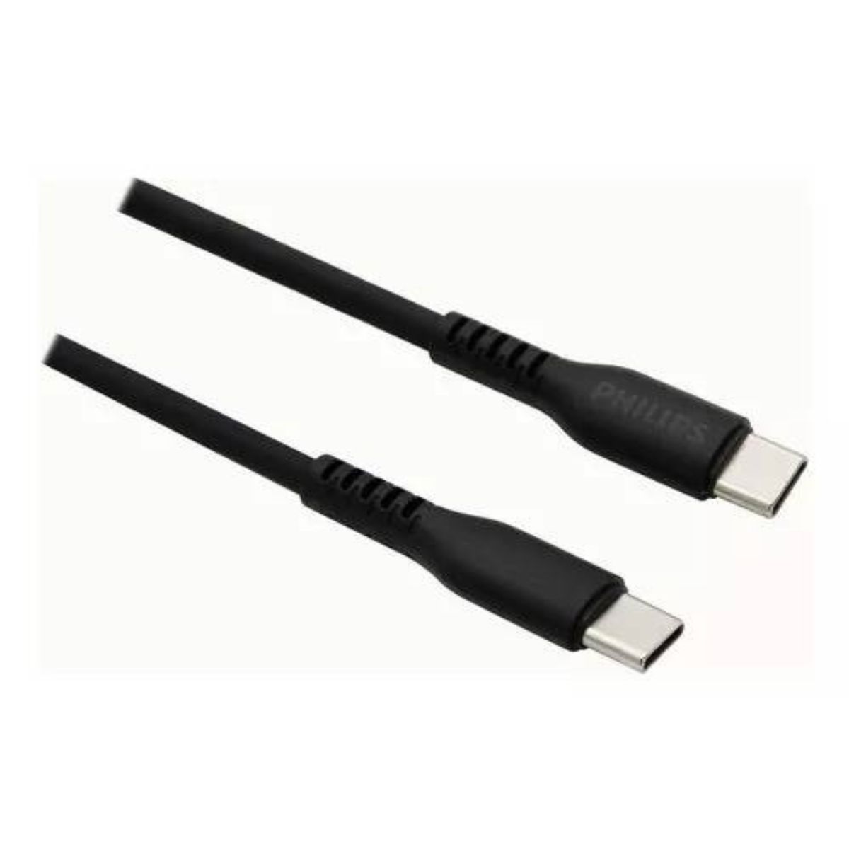 PHILIPS - CABLE DE DATOS Y CARGA PHILIPS TIPO-C A TIPO-C DLC4001CB NEGRO