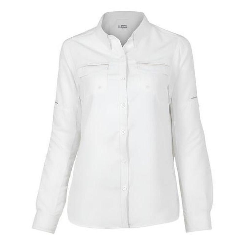 T-WORLD - Blusa Outdoor Trekking Protección Uv Ripstop Ml Mujer - Beige