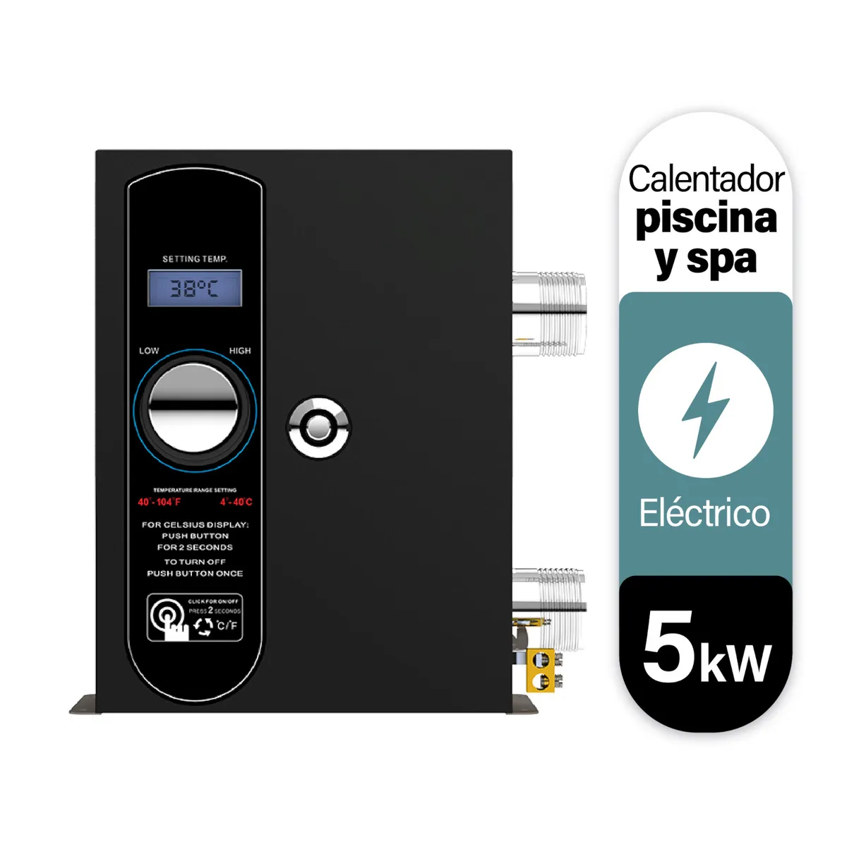 RHEEM - Calentador Eléctrico de Piscina Jacuzzis y Spa Rheem E3T 5Kw