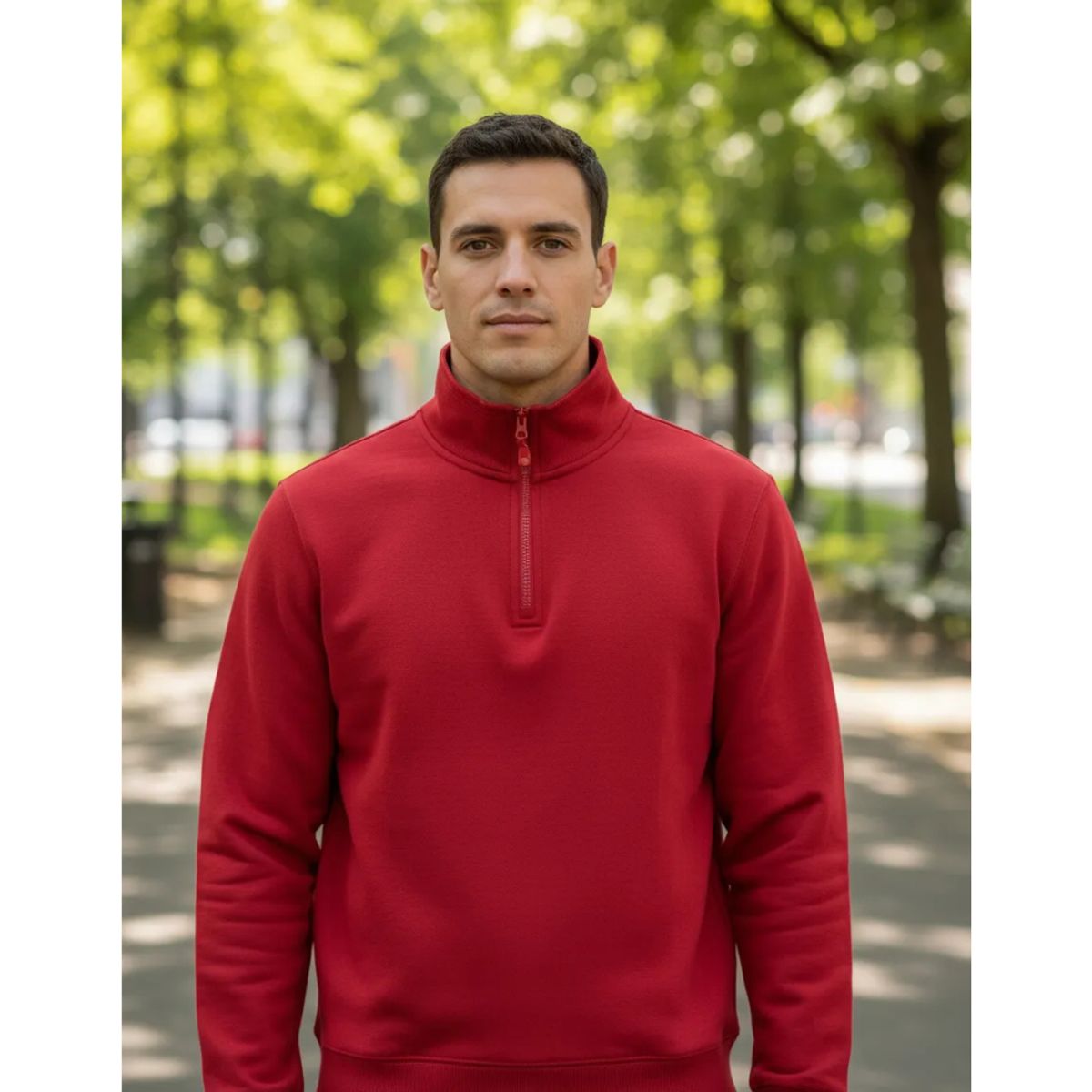 T-WORLD - Polerón Medio Cierre Manga Larga