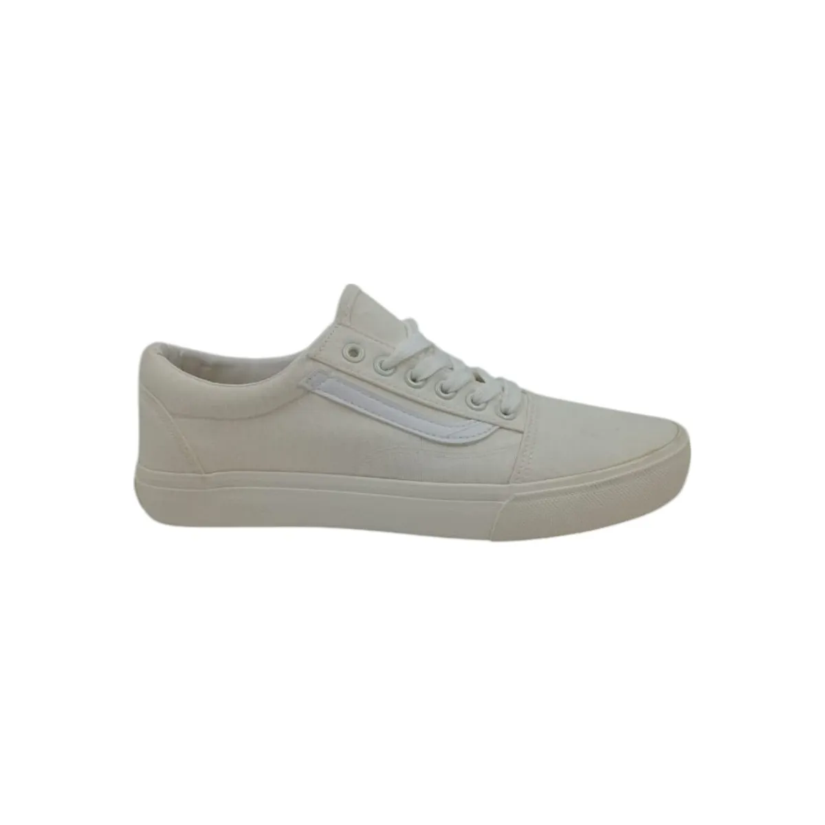 HERIEL - Zapatilla Blanca Textil Mujer