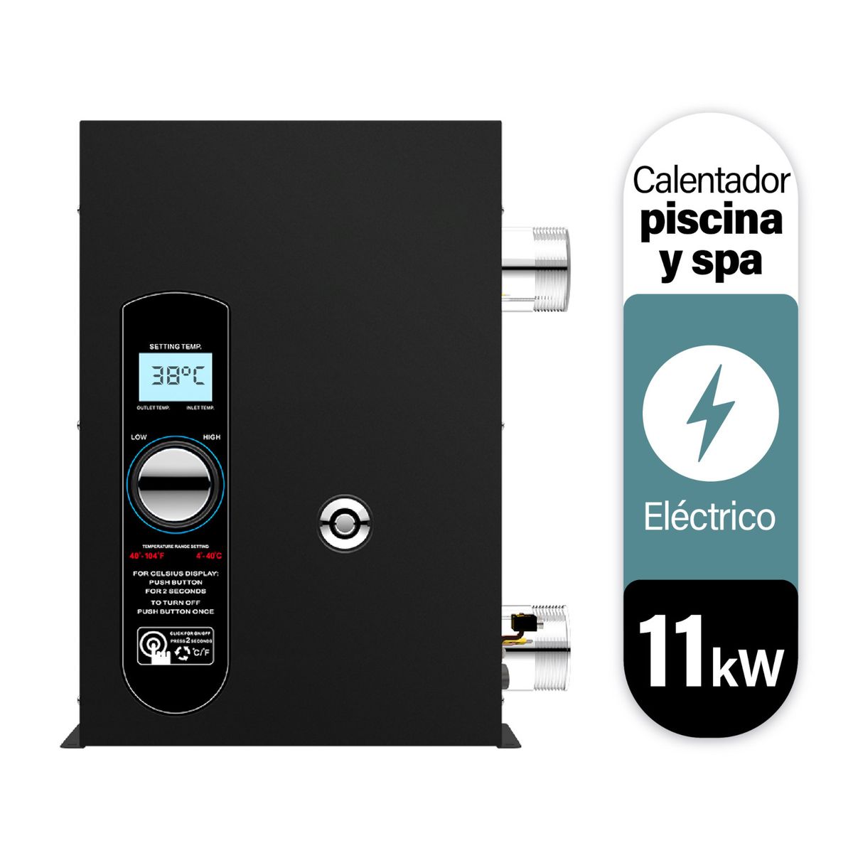 RHEEM - Calentador Eléctrico de Piscina Jacuzzis y Spa Rheem E3T 11Kw
