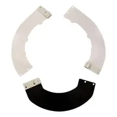 STEELPRO - Protector Solar Tipo Ala Para Casco De Seguridad - Blanco