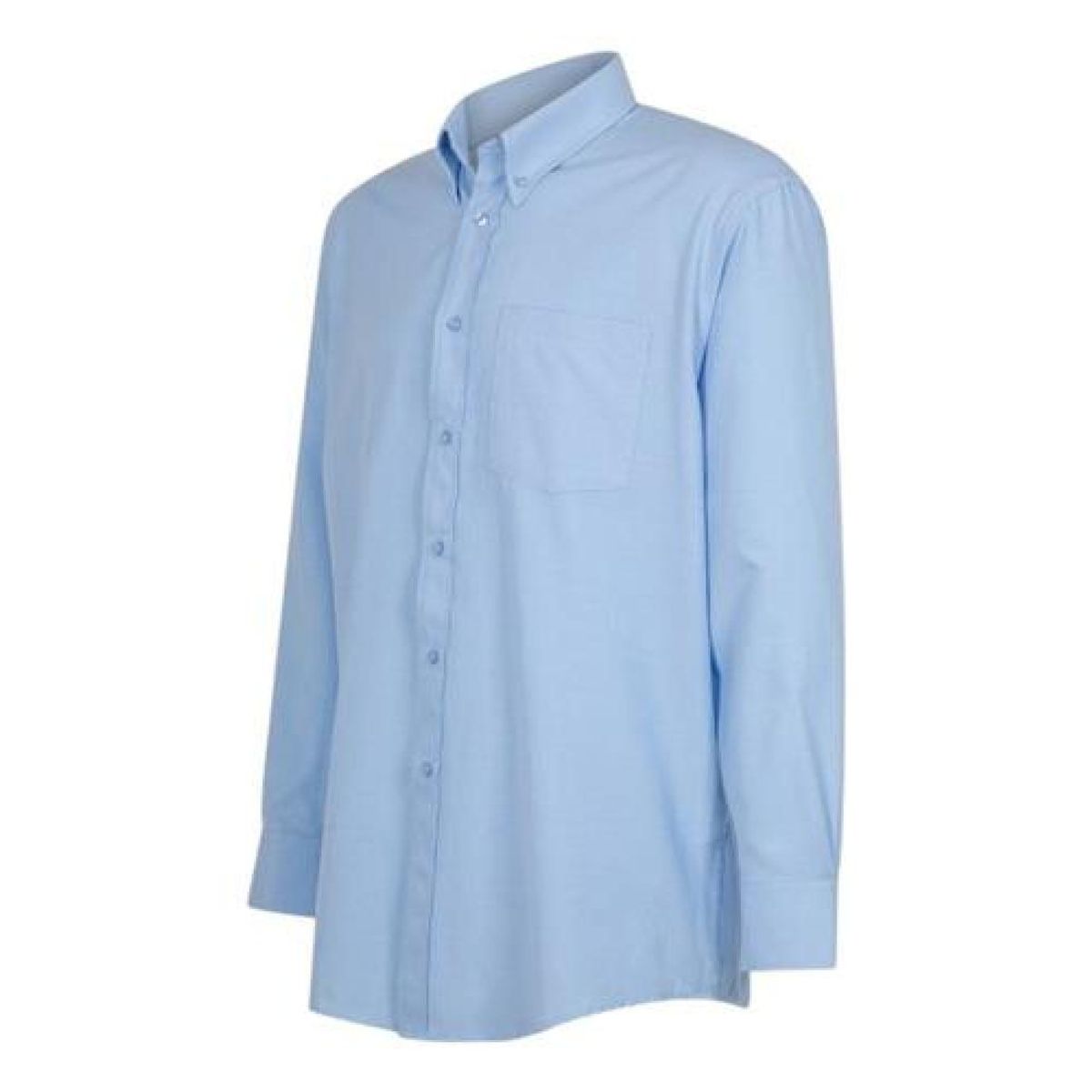 T-WORLD - Camisa Oxford Manga Larga Con Bolsillo