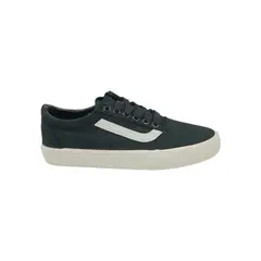 HERIEL - Zapatilla Negra Lona Baja