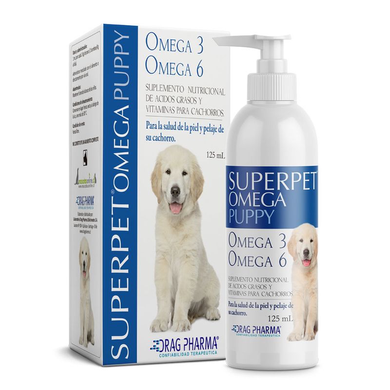 DRAG PHARMA - Superpet Cachorro Aceite Omega 3 Y 6 125 Ml