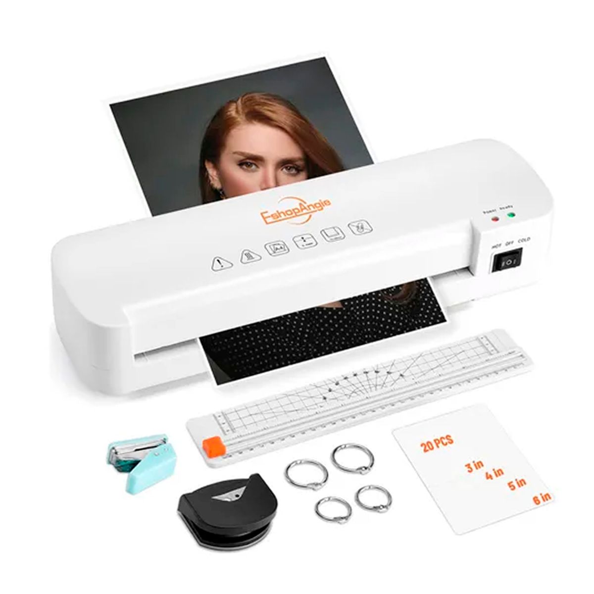 ESHOPANGIE - Termolaminadora Plastificadora A4 +cortador De Papel + Micas