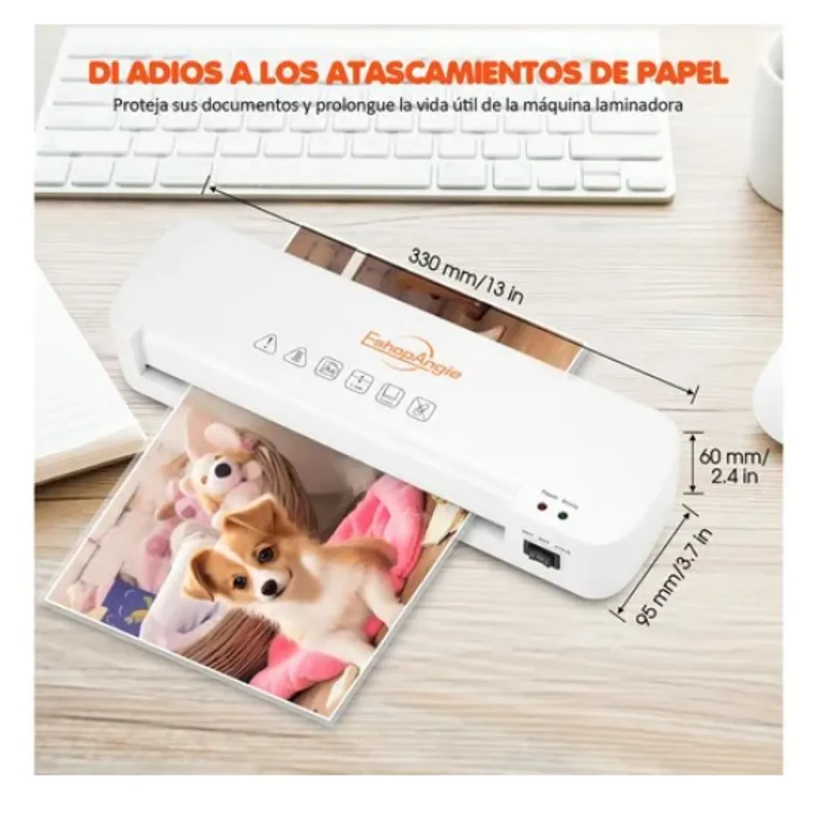ESHOPANGIE - Termolaminadora Plastificadora A4 +cortador De Papel + Micas