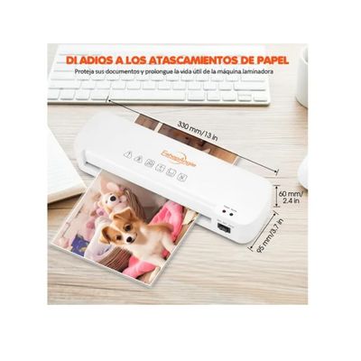 Imagen 2 del producto Termolaminadora Plastificadora A4 +cortador De Papel + Micas