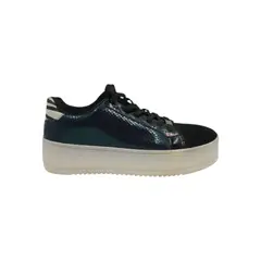 HERIEL - Zapatilla Negra Plataforma Mujer