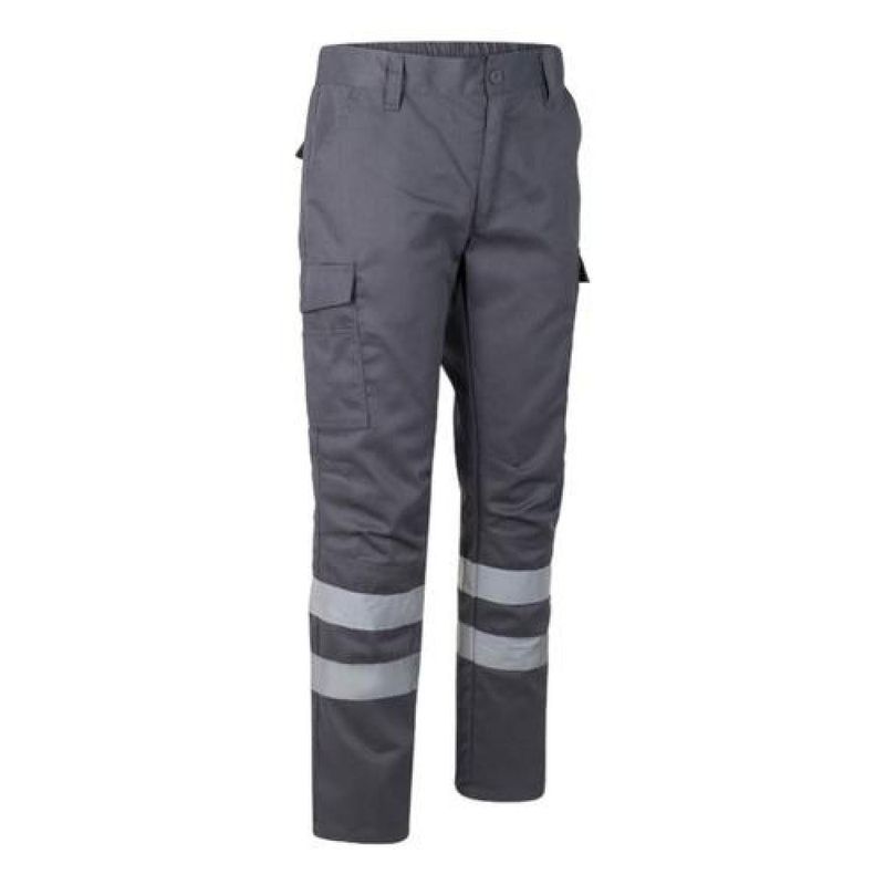 T-WORLD - Pantalón Cargo Gabardina Con Cinta Reflectante Hombre - Negro