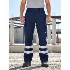 T-WORLD - Pantalón Cargo Gabardina Con Cinta Reflectante Hombre