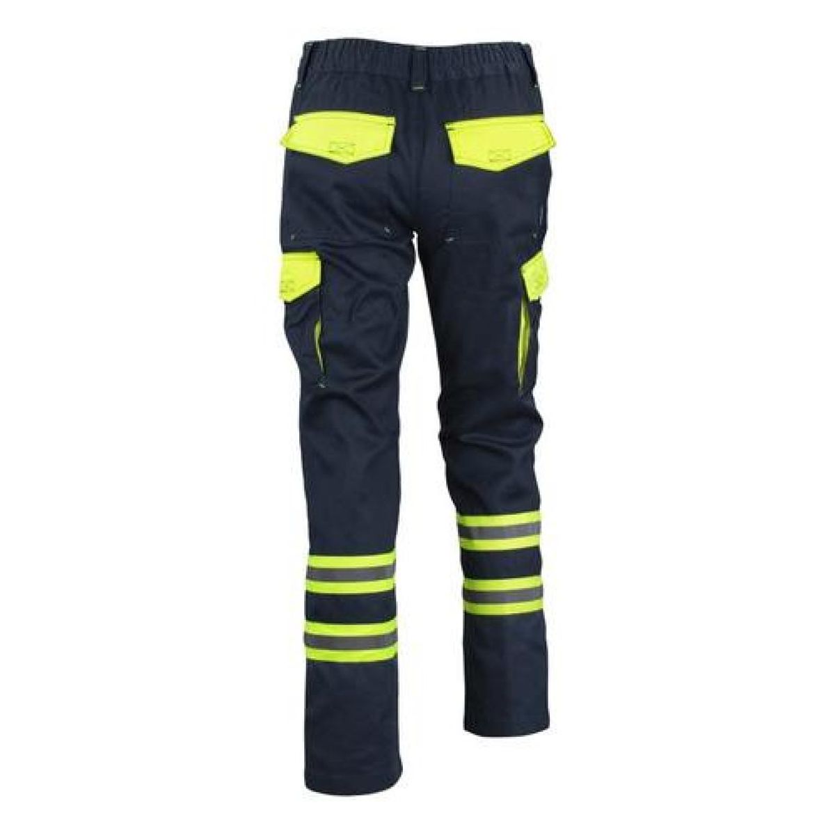 T-WORLD - Pantalón Cargo Gabardina Bicolor Con Cinta Reflectante - Azul Marino