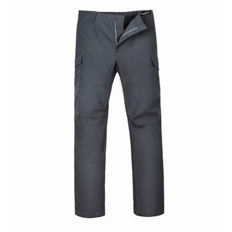 T-WORLD - Pantalón Cargo Trabajo Poplin Hombre - Gris