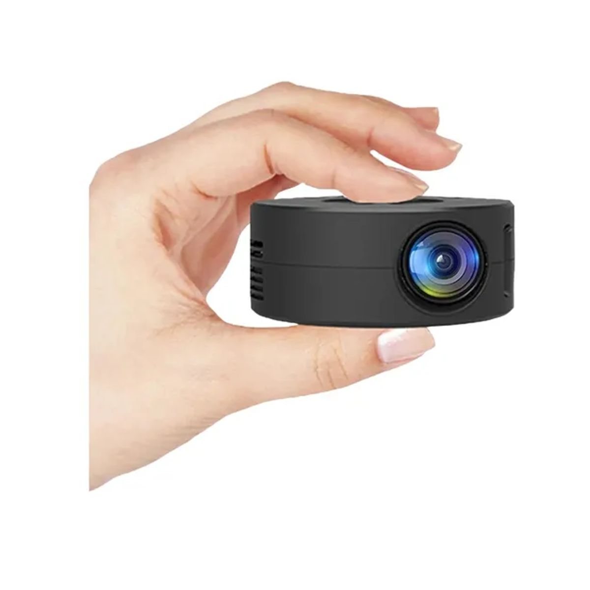 GENERICO - Mini Proyector Led Control Remoto Rotundity Tft Lcd Color Negro