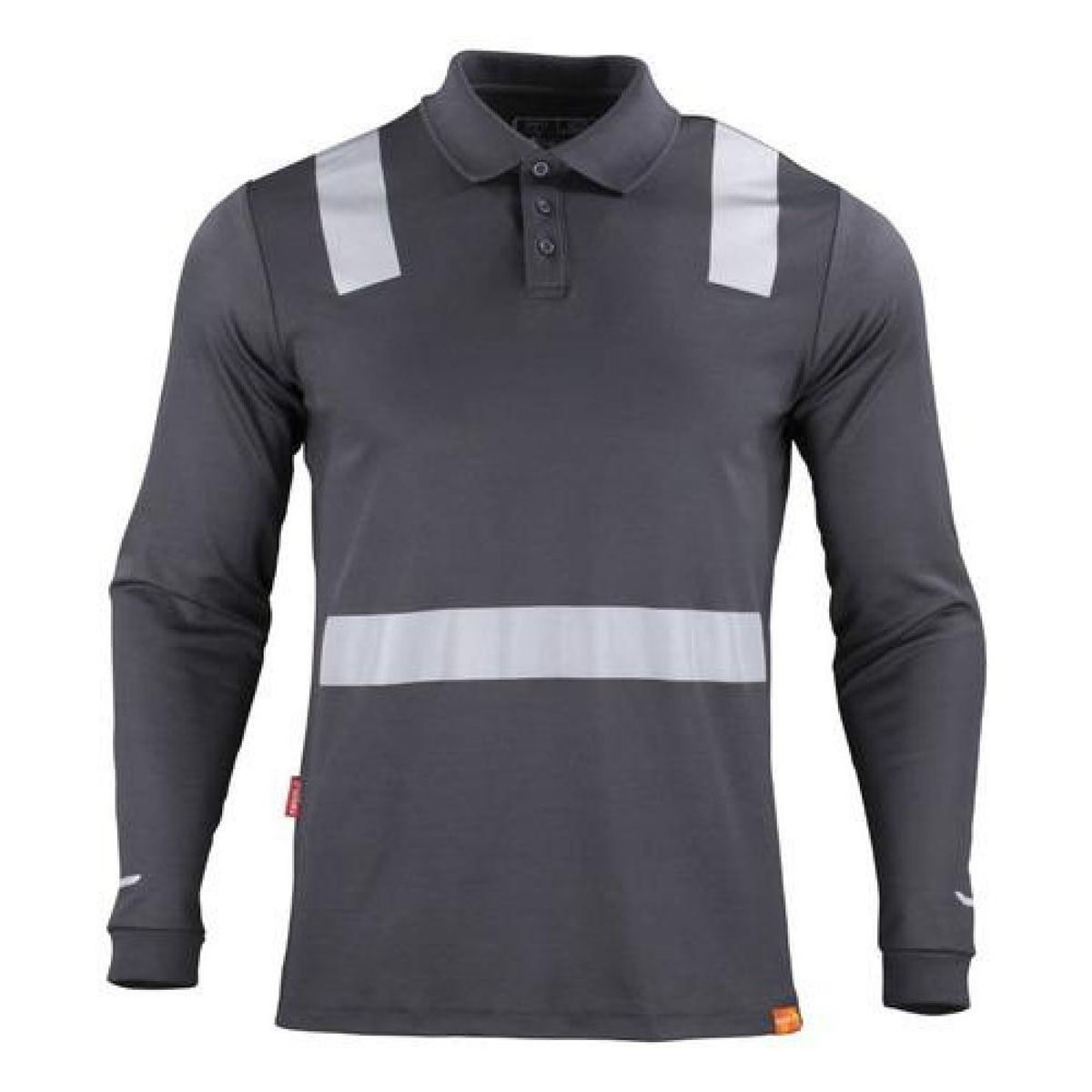 T-WORLD - Polera Cuello Camisero Cinta Hibrida Reflectante Manga Larga