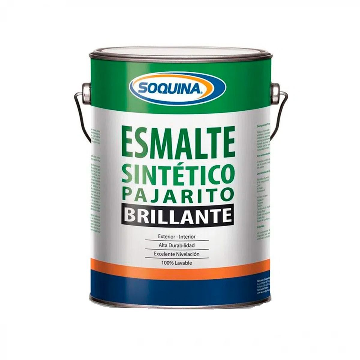 SOQUINA - Esmalte Sintetico Pajarito Blanco Gl
