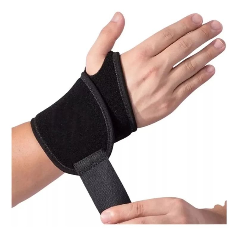 GENERICO - Muñequera Ajustable Con Orificio Pulgar Deporte Ortopédico