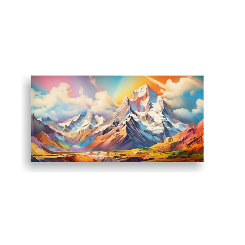 GENERICO - Pinturas Decorativas De Montañas Famosas Con 80x40 Cm