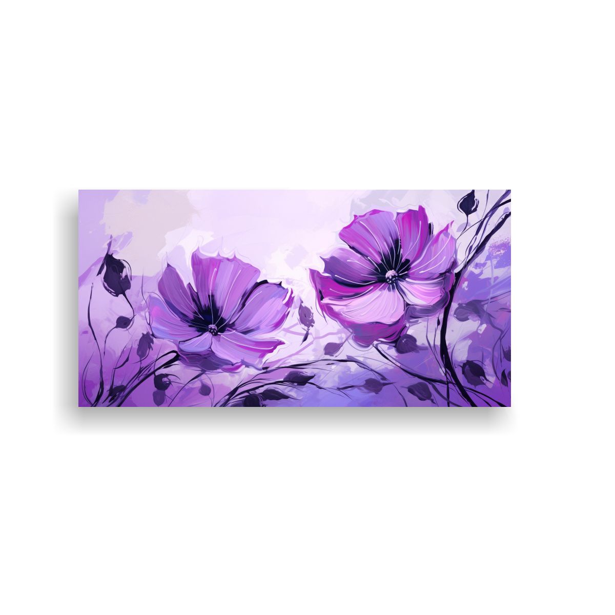 GENERICO - Pinturas Decorativas Con Temática Púrpura Y 100x50 Cm