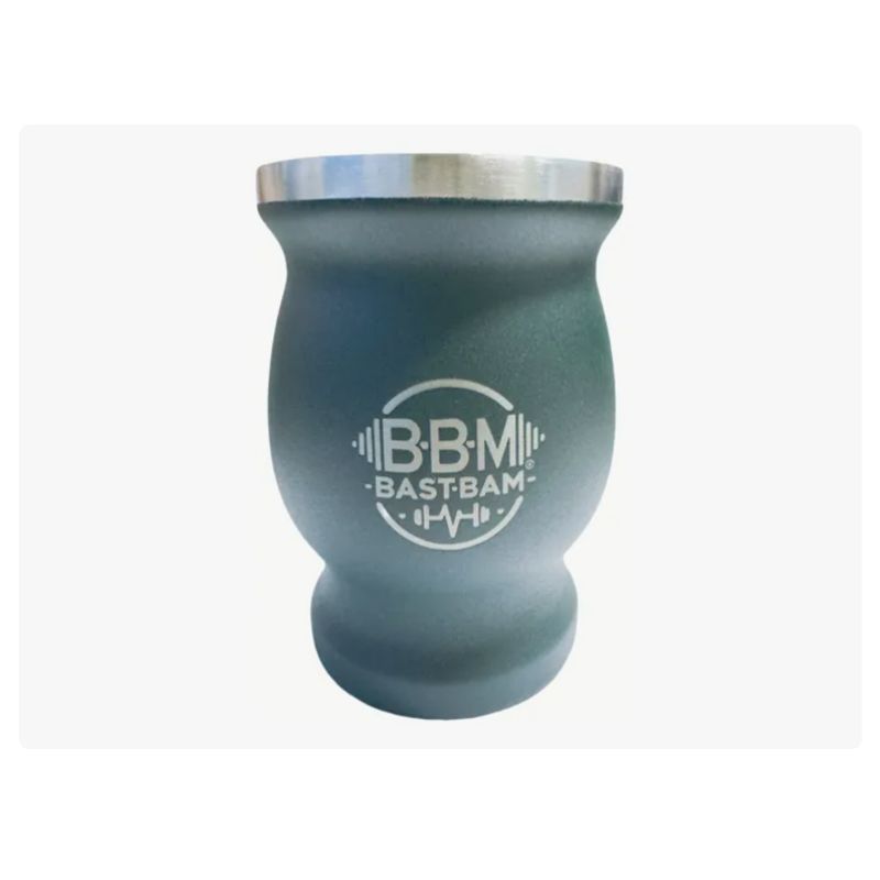 GENERICO - Taza De Con Bombilla Y Cepillos Set Acero Inoxidable 260ml