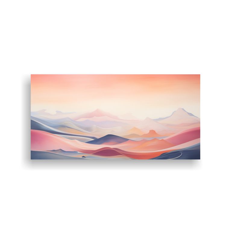 GENERICO - Paisaje Abstracto Amanecer Figura Decorativa Para 60x30 Cm
